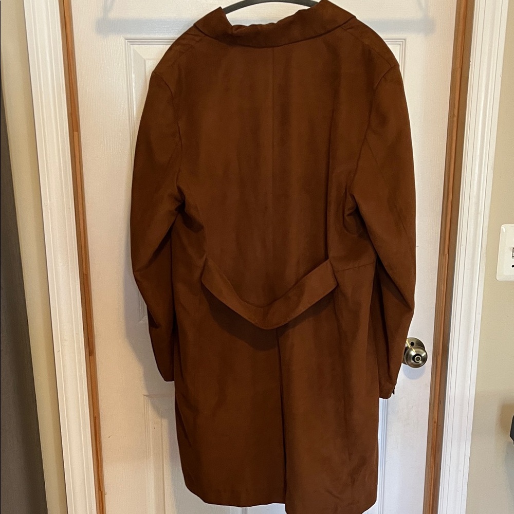 Jones New York Rich Brown Trench Coat - Picture 6 of 8